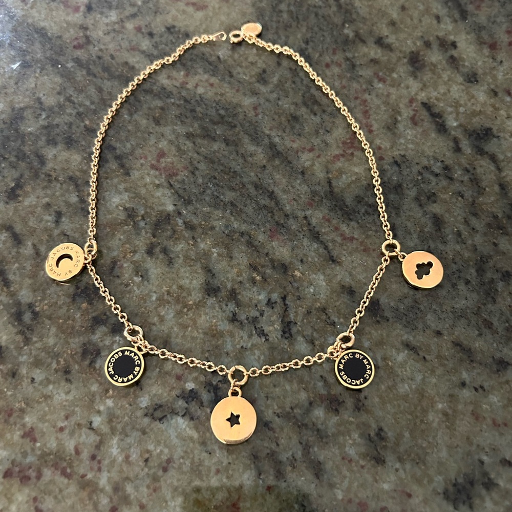 Marc By Marc Jacobs Gold Celestial Charm Necklace